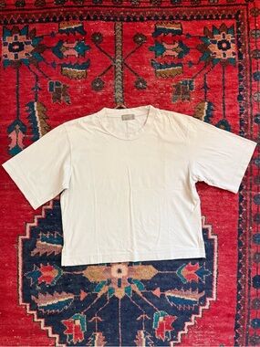 MARGARET HOWELL Boxy Boys Tee Shirt - Putty Beige - II